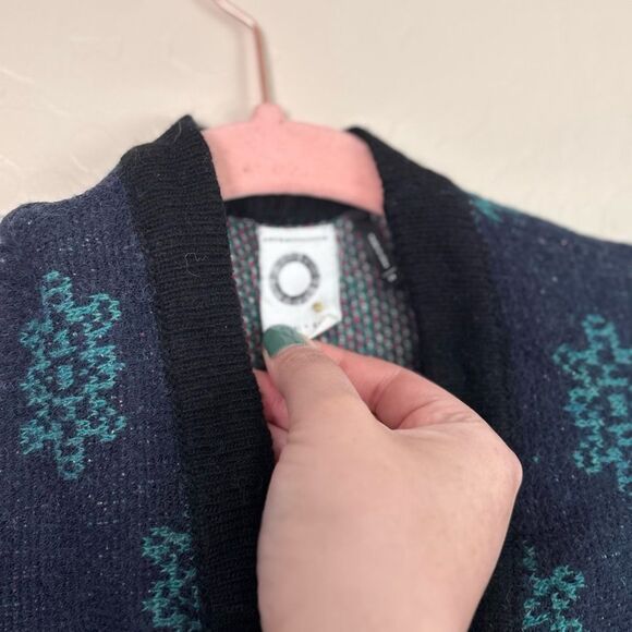 Rare Anthropologie Akemi+Kin Patchwork Kimono Cardigan XS Wool Blend - Picture 5 of 10